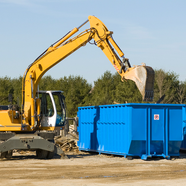 are there any restrictions on where a residential dumpster can be placed in Florence Texas